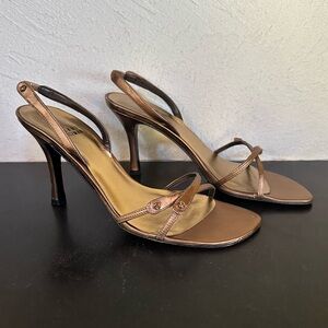 Stuart Weitzman bronze sandals